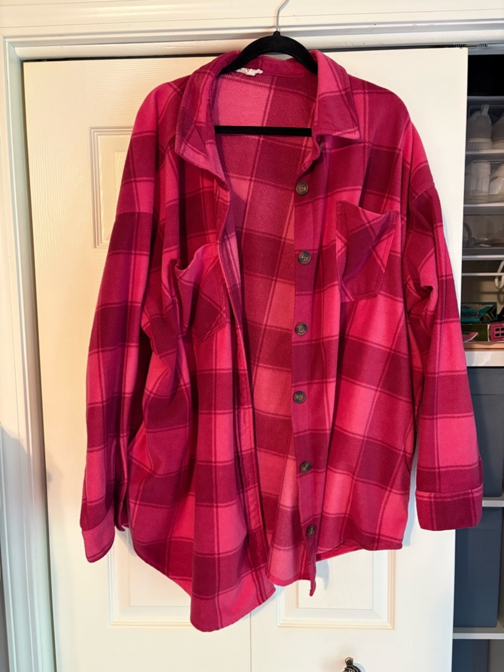 Maurices Rose Pink Cozy Button-Front Top